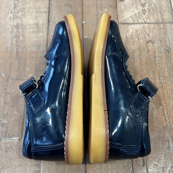 Elephantito navy patent leather scalloped Mary Janes - Picture 6 of 12